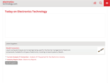 Tablet Screenshot of electronics-technology.com